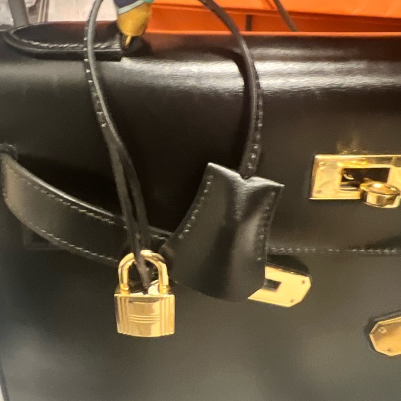 Hermes Vintage Kelly 32, excellent condition box leather. Rare Kelly - Picture 10 of 10